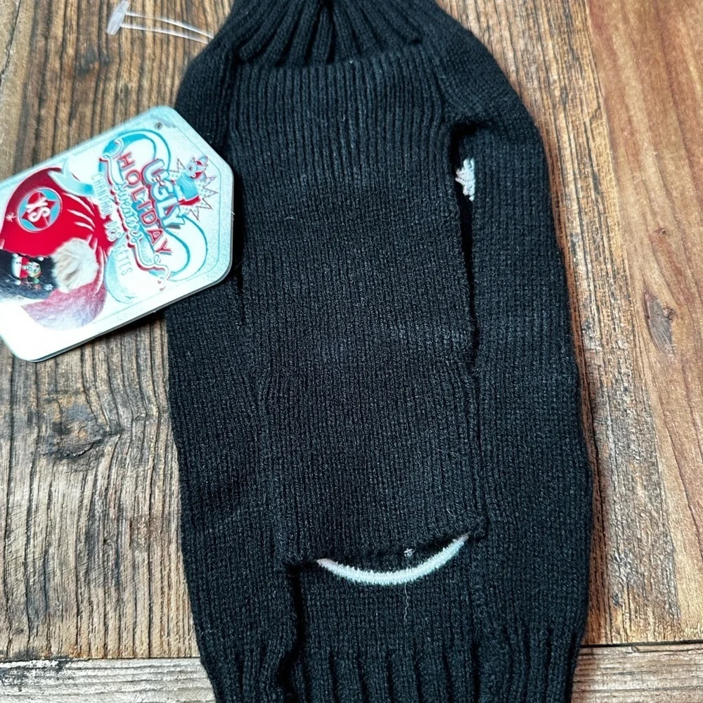 Pet Black Snowman Holiday Sweater